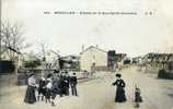 78 - YVELINES - HOUILLES - RUE  SAINT GERMAIN - VILLA - CARTE AQUARELLEE 1910 - Houilles