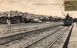 30 GALLARGUES Vue Générale, Passage De Train Vapeur, Animée, Ed Bardou, 1920 - Gallargues-le-Montueux