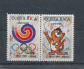 1988 COSTA RICA OLYMPIC GAME 2V - Sommer 1988: Seoul