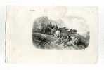 - PAYSAGE AVEC UN CONVOI DE CONTREBANDIERS  . LITHO DU XIXe S. - Lithographies