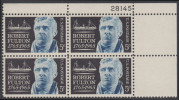 !a! USA Sc# 1270 MNH PLATEBLOCK (UR/28145) - Robert Fulton - Ongebruikt