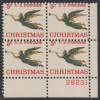 !a! USA Sc# 1276 MNH PLATEBLOCK (LR/28231) - Christmas: Angel With Trumpet - Nuovi