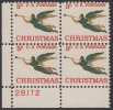 !a! USA Sc# 1276 MNH PLATEBLOCK (LL/28172) - Christmas: Angel With Trumpet - Nuovi