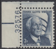 !a! USA Sc# 1280 MNH SINGLE From Upper Left Corner W/ Plate-# 32576 - Frank Lloyd Wright - Nuovi