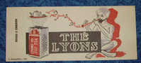 BUVARD THE LYONS PETIT FORMAT 21X9 CM - Café & Thé