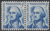 !a! USA Sc# 1283B MNH Horiz.PAIR - George Washington - Nuovi