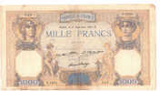 FRANCE BILLET 1000 FRANCS 17 NOVEMBRE 1932 CERES ET MERCURE ETAT D´USAGE - 1 000 F 1927-1940 ''Cérès Et Mercure''
