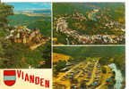 VIANDEN Château - Vue Aérienne - Camping - Blason - Vianden