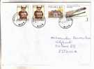 GOOD Postal Cover POLAND To ESTONIA 2002 - Nice Stamped: Taurus; House ; Adam Malysz - Briefe U. Dokumente