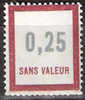 Timbre France Fictif Y&T N°F145** Année 1961 Et 1962.  0,25. Carmin Foncé Et Gris. Cote 1,00 € - Finti