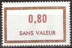 Timbre France Fictif Y&T N°F178** Année 1967.  0,80. Brun Et Brun-rouge. Cote 1,00 € - Fictifs