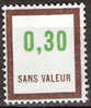 Timbre France Fictif Y&T N°F194** Année 1972.  0,30. Brun Et Vert. Cote 1,00 € - Fictie