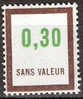Timbre France Fictif Y&T N°F194** Année 1972.  0,30. Brun Et Vert. Cote 1,00 € - Phantomausgaben