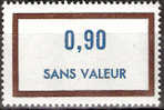 Timbre France Fictif Y&T N°F199** Année 1972.  0,90. Brun Et Bleu-violet. Cote 1,00 € - Fictifs