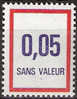 Timbre France Fictif Y&T N°F231** Année 1982  0,05 . Rouge Et Bleu. Cote 1,00 € - Finti