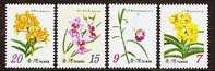 2007 TAIWAN Orchids Of Taiwan III 4V - Unused Stamps