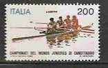 SPORTS - ROWING - CANOE - ITALY - ITALIA - 1982 -Yvert # 1540 - Sassone #1606 - MNH - Canoe