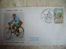 Publicité Pharmaceutique Arginine Veyron Sur FDC 1972 Journée Du Timbre. Facteur Rural Bicyclette. NICE - Apotheek