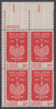 !a! USA Sc# 1313 MNH PLATEBLOCK (UL/28625) - Polish Millenium - Nuovi