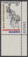 !a! USA Sc# 1315 MNH SINGLE From Lower Right Corner W/ Plate-# 28639 - Marine Corps Reserve - Ongebruikt