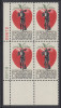 !a! USA Sc# 1317 MNH PLATEBLOCK (LL/28719/a) - Johnny Appleseed - Ongebruikt