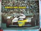 POSTER CARTONNE DU CIRCUIT PAUL RICARD VOITURE ELF N° 16 / 1984 PLAN AU VERSO DU CIRCUIT - Autosport - F1