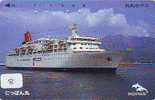 Telefonkarte Télécarte - Ship - Bateau - Schiff - Schip - Boot - (8)  Phonecard Japon Japan - Boats