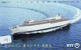 Telefonkarte Télécarte - Ship - Bateau - Schiff - Schip - Boot - (19)  Phonecard Japon Japan - Schiffe