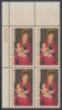 !a! USA Sc# 1336 MNH PLATEBLOCK (UL/29396) - Christmas - Nuovi