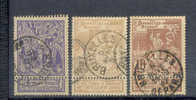 Belgie Ocb Nr : 71 - 73 (zie Scan) - 1894-1896 Expositions