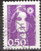 Timbre France Y&T N°2619 (01) Obl. Marianne Du Bicentenaire. 0 F. 50. Violet-rouge. Cote 0.15 € - 1989-1996 Marianne (Zweihunderjahrfeier)