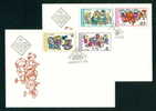 FDC 2562 Bulgaria 1976 /15 Sports >  Volleyball - Kindergarten Children / PUPPET ,HORSE BABY CARRIAGE BALL - Pallavolo