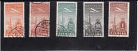 Danemark PA Yv.no.6/10 Obliteres,serie Complete - Posta Aerea