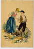 Cpsm LE DAUPHINE Couple En Costume Folklorique Bucheron Masse Blason NAUDY BARDAY Barre Dayez BD 1187 P - Naudy