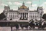 D   BERLIN   REICHSTAGSGEBAUDE   Circulée 1911  Attelage - Tiergarten