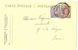 LVP4 - BELGIQUE - EP CP MARCORET(?) / PARIS 30/6/1923 - Postkarten 1909-1934