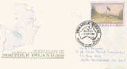 AUSTRALIA : 1988 : Post. Stat. : Bicentenary Of European Settlement On NORFOLK ISLANDS : MAP,Lt Ph.G.KING - Entiers Postaux