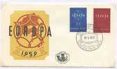 Europa Cept 1959 Als FDC Belgien Mi.N° 1164/65 - Briefe U. Dokumente