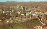 VUE AERIENNE DU CHATEAU FRONTENAC .QUEBEC . CANADA. - Québec - Château Frontenac