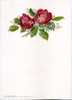 TELEGRAMME DE LUXE ILLUSTRE AUTRICHE ROSE - Roses