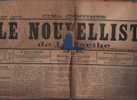 LE NOUVELLISTE DE LA SARTHE 2 OCTOBRE 1901 - LE MANS - LEGION D'HONNEUR - BELGIQUE ... - General Issues