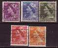 PGL - AUSTRALIA Yv N°196/98A - Used Stamps