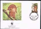 CONGO Lettre De Brazzaville Du 3/06/1997  WWF Mammifère Primate Arctocèbe - Used