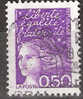 Timbre France Y&T N°3088 Type I (01) Obl. Marianne Du 14 Juillet.  0.50 F, Gravure Mécanique. Violet-rouge. Cote 0.15 € - 1997-2004 Marianna Del 14 Luglio
