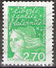 Timbre France Y&T N°3091 (01) Obl. Marianne Du 14 Juillet.  2.70 F. Vert. Cote 0.15 € - 1997-2004 Marianne Van De 14de Juli