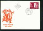 FDC 3467 Bulgaria 1985 /47 Anton Popov Freedom Fighter COMMUNIST LEADER / FLAG BULGARIA SOVIET UNION - Enveloppes