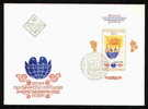 FDC 3161 Bulgaria 1982 /22 Various Children Drawings BLOCK /Internationale Kinderversammlung Banner Des Friedens - FDC