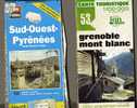 CARTE ROUTIERE - FRANCE - LOT DE 2 - SUD OUEST PYRENEES - GRENOBLE MONT BLANC - I.G.N. - FOLDEX - TOURISME - Cartes Topographiques