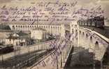 92 ISSY LES MOULINEAUX Le Viaduc  Superbe Plan Avec Train  1906 - Issy Les Moulineaux