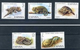 ESPAÑA 1974 -  FAUNA REPTILES  - EDIFIL Nº 2192-2196 - YVERT 1847-1851 - Turtles